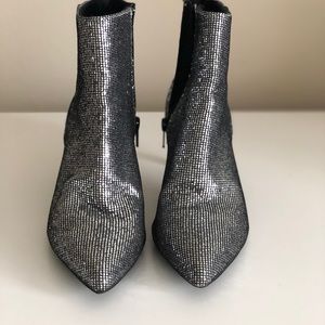 silver booties